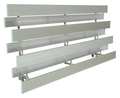 National Recreation Systems Bleacher, 4 Rows, 24 Seats, 12 ft. L TR-0412ALRSTD