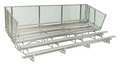 National Recreation Systems Bleacher, 5 Rows, 50 Seats, 15 ft. L NA-0515STD