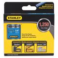 Stanley Heavy Duty Staples, 24 ga, 1/4 in Leg L, Steel, 1250 PK STHT71833