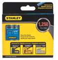 Stanley Heavy Duty Staples, 24 ga, 5/16 in Leg L, Steel, 1250 PK STHT71834