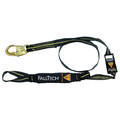 Falltech Arc Flash Rated Shock Absorbing Lanyard, 6 ft., Black 8242L