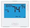 Pro1 Iaq Non-Programmable Thermostat, 7, 5-1-1 Programs, 3 H 2 C, Wall Mount, Hardwired/Battery, 24VAC T855