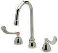Zurn Wristblade Handle 8" Mount, 3 Hole Gooseneck Kitchen/Bathroom Faucet, Polished chrome Z831B4-XL-3F-ICT
