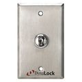 Dynalock Keyswitch, Silver, SS, 6A@125VAC Amps AC 7050