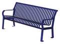 Thomas Steele Outdoor Bench, 71 in. L, 27-1/2 in. W, Blue CRB-6-VS-MBL