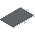 Instock Work Surface, Phenolic, Black GRLP3630-1