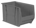 Akro-Mils 200 lb Storage Bin, Plastic, 12 3/8 in W, 12 in H, 20 in L, Gray 30282GREY