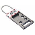 Zoro Select Lockout Hasp, Silver, 3-1/2" L, SS 45MZ54