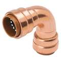 Pro-Line Copper Copper Push Fit Elbow, 1/2 in Tube Size 651-003HC