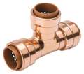 Pro-Line Copper Copper Push Fit Tee, 1/2 in Tube Size 652-003HC