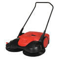 Bissell Commercial Push Sweeper, 38 in.W, 13.2 gal, WalkBehind BG497