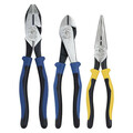 Klein Tools 3 Piece Plier Set Ergonomic Handle 94120