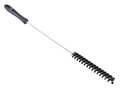 Vikan 3/4" W Tube and Valve Brush, Medium, 14 in L Handle, 19 9/10 in L Brush, Black 53769