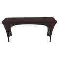 Zoro Select Stretch Fitted Table Cover, Black 16541