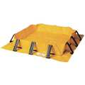 Eagle Mfg Spill Berm, 10 ft.Lx10 ft.Wx8 in.H, Yellow T8403