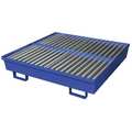 Eagle Mfg Drum Spill Containment Pallet, 92 gal Spill Capacity, 4 Drum, 4000 lb., Steel 1640ST