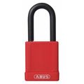 Abus Lockout Padlock, KD, Red, 1-3/4"H, PK6 19601