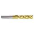 Zoro Select End Mill, 1/8 in.4 Flutes, TiN 218-001002