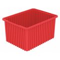 Akro-Mils Divider Box, Red, Industrial Grade Polymer, 2.1 cu ft Volume Capacity 33222RED
