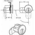 Zoro Select Mailbox Lock, For 4C Pedestal Mailboxes 97-8