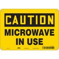 Condor Safety Sign Radiofrequency/Microwave, 7 in H, 10 in W, Aluminum, Vertical Rectangle, 451X02 451X02