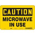 Condor Safety Sign Radiofrequency/Microwave, 7 in H, 10 in W, Polyethylene, Vertical Rectangle, 451X04 451X04