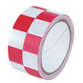 Zoro Select Warning Tape, Checkered, Red/White, 2" W 8A753