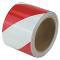 Zoro Select Marking Tape, Striped, Red/White, 3" W RS3RW