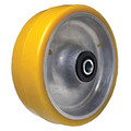 Zoro Select Caster Wheel, 1100 lb. Load, Yellow Wheel P-UA-050x020/050R