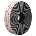 3M Reclosable Fastener, VHB Acrylic Adhesive, 10 ft, 1 in Wd, Black 100SJ3550/10FT