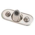 Bestcare Push Button 4" Mount, 3 Hole Ligature Resistant Bathroom Faucet, Satin WH3377