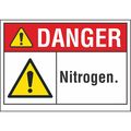 Lyle Danger Sign, 7 in H, 10 in W, Non-PVC Polymer, Vertical Rectangle, English, LCU4-0078-ED_10x7 LCU4-0078-ED_10x7