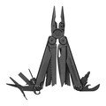 Leatherman Multi-Tool, Black Handle, 18 Tools WAVE PLUS CC