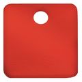 Zoro Select Tag, Anodized Al, Red, 2"Hx2"W, Square, PK25 43033