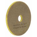 Scotch-Brite Scrubbing Pad, Yellow, Size 21", PK5 09552