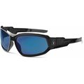 Skullerz By Ergodyne Safety Glasses, Blue Mirror Polarized LOKI