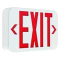 Compass Exit Sign, Red Letter, 1 or 2 Faces, LED CAR