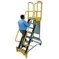 Cotterman 102 in H Steel Rolling Ladder, 6 Steps, 1,000 lb Load Capacity WMX06R37A6P3