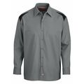 Dickies Long Sleeve Shirt, Smoke Black, L 6605SB RG L
