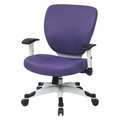 Office Star Managerial Chair, Mesh, 16-3/4" to 19-1/2" Height, Adjustable Arms, Purple 5200W-512