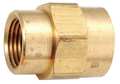 Zoro Select Brass Reducing Coupling, FNPT, 3/4" x 1/2" Pipe Size 706119-1208