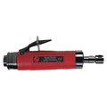 Chicago Pneumatic Straight Die Grinder, 3/8 in Female Air Inlet, 1/4 in Collet, Heavy Duty, 18,000 RPM, 1.2 hp CP3119-18