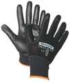 Honeywell North Nitrile Coated Gloves, Palm Coverage, Black, XL, PR 393-XL