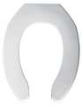 Bemis Toilet Seat, Without Cover, Plastic, Elongated, White 1055SSC 000
