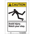 Condor Safety Sign, 10 in Height, 7 in Width, Vinyl, Horizontal Rectangle, English, 469M91 469M91