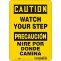 Condor Safety Sign, 10 in Height, 7 in Width, Aluminum, Horizontal Rectangle, English, Spanish, 469P85 469P85