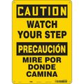 Condor Safety Sign, 14 in Height, 10 in Width, Polyethylene, Vertical Rectangle, English, Spanish, 469P88 469P88