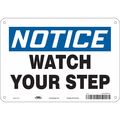Condor Safety Sign, 7 in Height, 10 in Width, Aluminum, Vertical Rectangle, English, 469R94 469R94