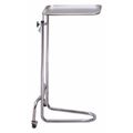Lakeside Dual Post Mayo Stand, Silver Cabinet, Overall 34"H 4700