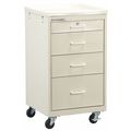 Lakeside Bedside Cart w/ Key Lock-4 Drawers BV01